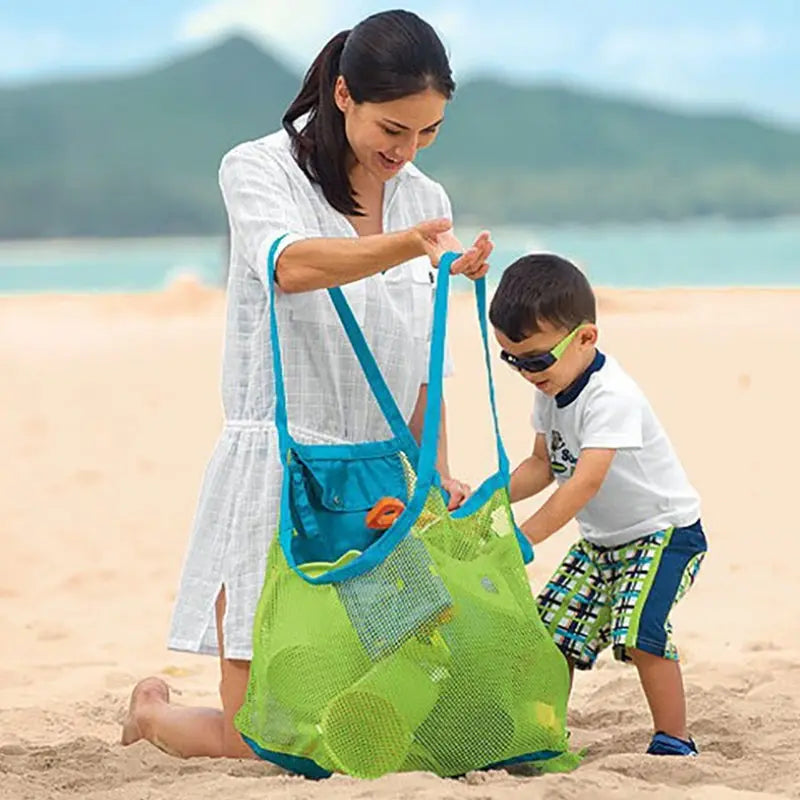 Bolsa de passeio grande , praia para armazenar brinquedos , toalhas , natação